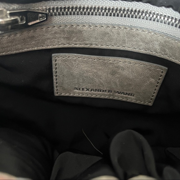 Alexander Wang Taupe Textured Leather Diego Bucket Bag - Picture 12 of 16